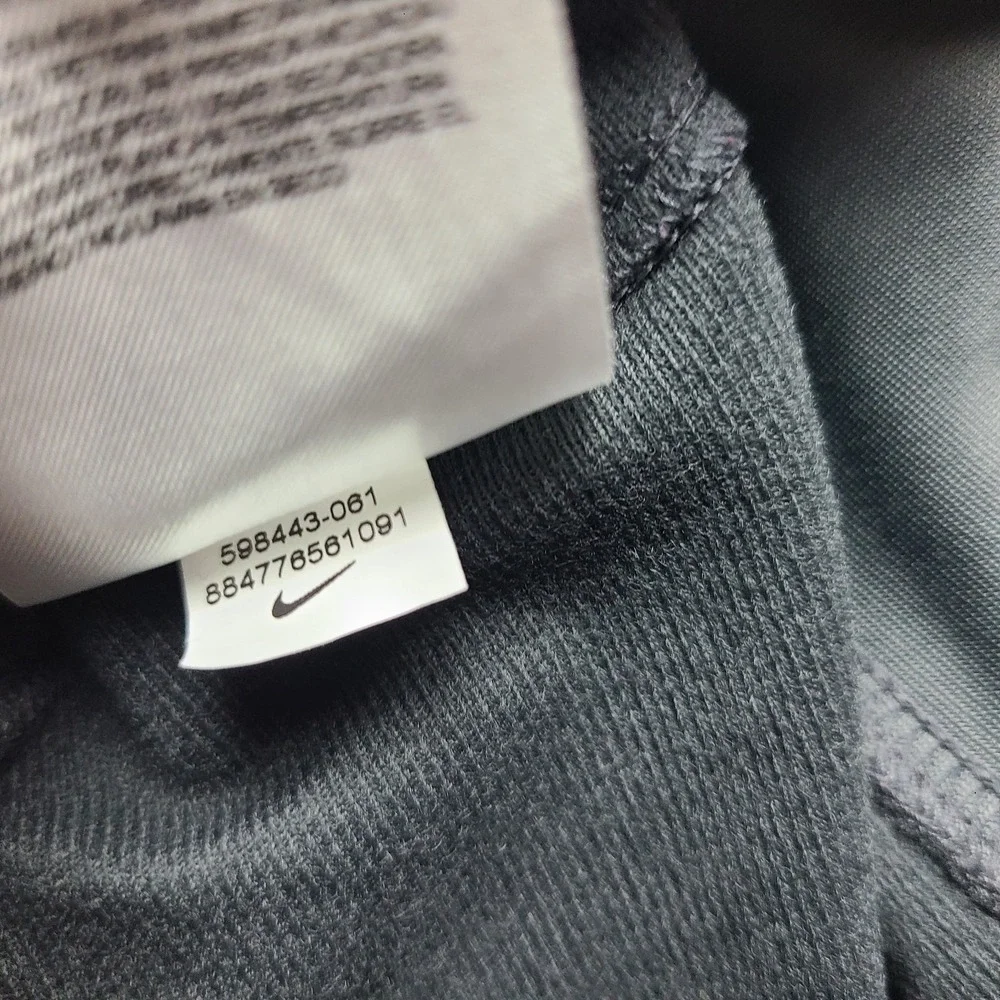 Nike Sweater Mens Large Dark Gray Full‎ Zip Performance Overtime Track Jacket